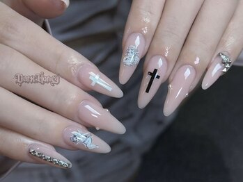 ダークハニー 原宿店(Dark Honey)/シンプルクロスネイル