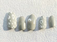 アブニール 大山台店(AVENIR)/レオパードラメラインネイル