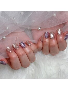 ネイルアトリエ ラテ(nailatelier latte)/定額制*ツイード