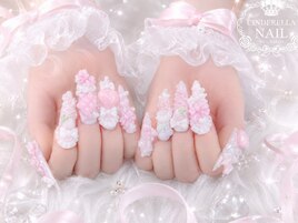 【チップ長さだしネイル】
