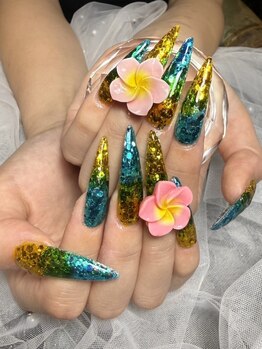 シャンネイル(SHAN Nail)の写真/【自爪の形に合わせて作る圧倒的美フォルム】《チップジェル変更-￥1,000/オフ無で1時間30分の時短ネイル》