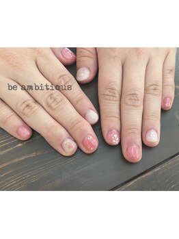ネイルサロンアンドスクール ビーアンビシャス(be ambitious)/小さなお爪にもオススメです◎