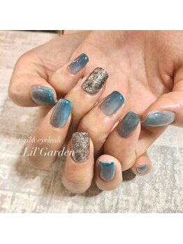 リルガーデン 新宿南口(Lil' Garden)/塗りかけシースルー×夏ネイル