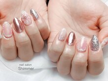 シマー(Shimmer)/ぷっくりお花ネイル