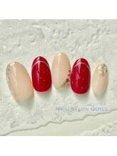 ネイルサロン クイル(QUILL)/１２月ボルドー（１）