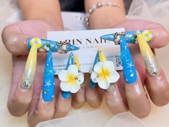 リンネイル(Rin Nail)の写真/【長さ出し専門店ならではの高技術×デザイン力☆】持ち込みデザイン、SNSで話題のデザインももちろんOK◎