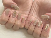 ティファニー(Tiffany)/シアーラメ×ゴールドラメ