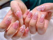 ネイルサロン リン(Lin)/蝶々　チークネイル