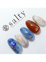 ネイルアンドアイラッシュサロン ソルティ 寺田町(salty)/ニュアンスネイル