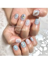 リルガーデン 新宿南口(Lil' Garden)/みずいろ×オーロラ水滴ネイル