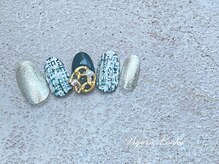 ヴィガー アンド ルックス 白金 目黒(Vigor&Looks)/ツイード　グリーン　冬ネイル　