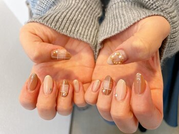 キキネイル たまプラーザ店(kikinail)/クリスマスチェックネイル