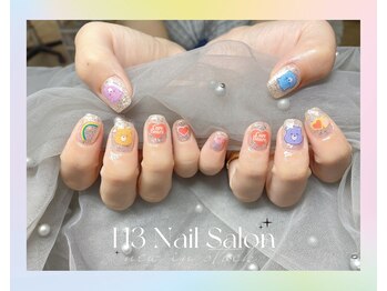 エイチスリー(H3)/ラメネイル+10本指シール付け