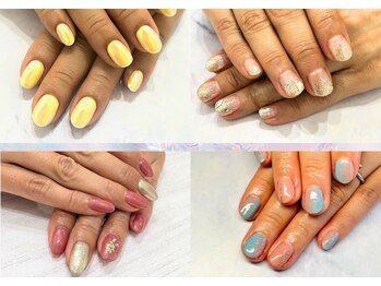 シエロ 川崎店(Cielo)の写真/【初回&付替えオフ無料】毎月変わる定額ART¥6980/¥7000/¥8000シンプルデザイン～韓国・ワンホンネイルも♪