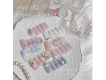 アミスネイル 原宿店(amisnail)の雰囲気（毎月変わるトレンドを取り入れた定額コース♪カラー変更可能◎）