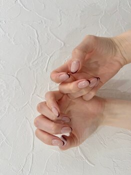 リアン 大宮(Rian)/ボルドー/細フレンチ/ヌーディー