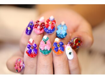 ネイル シャンブル(nail CHAMBRE)/セーラームーンネイル￥8150～