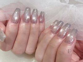 マグネットネイル×グラデ