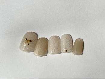 アイネイルズ 梅田店(I nails)/マグネットシンプルリボン