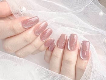 サロン ド オクト イオン乙金店(salon de oct)の写真/シンプルが好きな方や派手なデザインができない方にも◎上品さの中に可愛さを取り入れたデザインで好印象♪