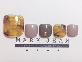 グレージュ べっ甲 ネイル