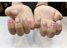 みつや 高石店/氷ネイル×チェック