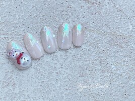 雪だるま　冬　ラメ　キラキラ