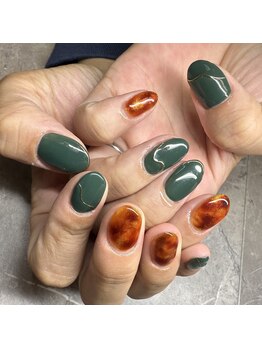 チャイ 大阪上本町店(chai)/秋ネイル