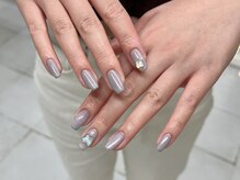 ウリネイル(uri nail)/ワンカラー+パーツ追加