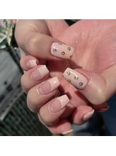 スターネイルプラス 福岡天神西通り店(Star Nail plus)/小花フレンチ