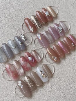 キャンディベース フクシマ(Candybase Fukushima)の写真/OLさんや主婦の方にも！オフィスネイルやワンポイントも◎シンプルだけど一味違うアクセントを♪