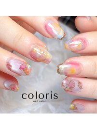 ニュアンスフラワーネイル