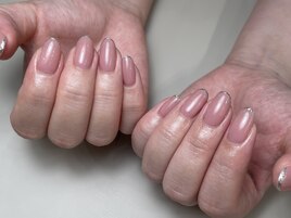 上品ガラス風タイトラメフレンチ