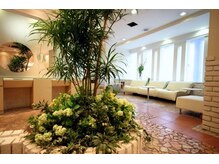 店内は、心安らぐ「ガーデンオアシス」の空間、存分におくつろぎください