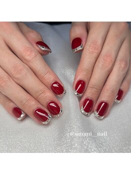 エムネイル ブランチ(Mネイル branch)/satomi担当:ガラスフレンチ