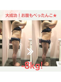 ビューティーリバース 戸塚店/★モニター様★2ヵ月-8kgに成功