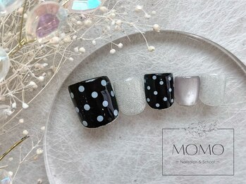 モモ(MOMO)/《ドットネイル☆Foot定額》