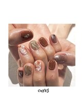 キュアーズ ネイル(CURES NAIL)/秋ニュアンスネイル
