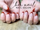 秋色フレンチ【Cher nail】