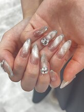 スピカ ネイルサロン アンド スクール(Spica nailsalon&school)/フレンチ風マグネットネイル