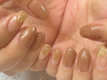 ソネル(SONEL)/ブラウン×ゴールドミラー