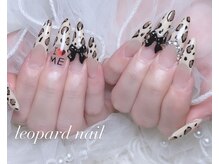 リアンネイル(lian nail)/ヒョウ柄ギャルネイル