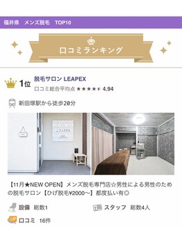 リーペックス(LEAPEX)/口コミランキング１位