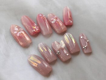 ルナ ネイル(LUNA NAIL)の写真/定番～トレンドを抑えた繊細Artまで☆長さをプラスしてスラッと長く美しい指先に☆《長さ出し10本+¥2200》