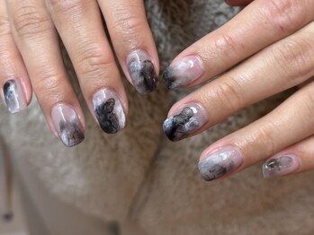 ジュイール ネイル 千葉店(Jouir nail)/水墨画のような大人ニュアンス