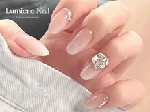 ルミエール ネイル モンナカ(Lumiere Nail Monnaka)/オンブレフレンチ/冬ネイル