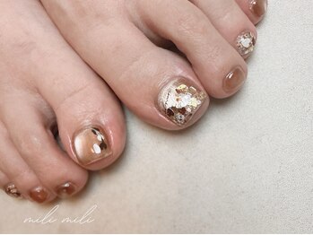 ミリ ミリ(mili mili)/フットバレンタインネイル