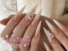 リボンネイル｜とびきりガーリーなリボン2本+うるワンカラー/マグネット6500