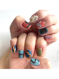 ☆立体アシンメトリーネイル☆