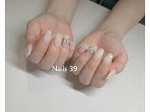 ネイルズサンキュー(Nails 39)/ワンカラ-&アート2本！